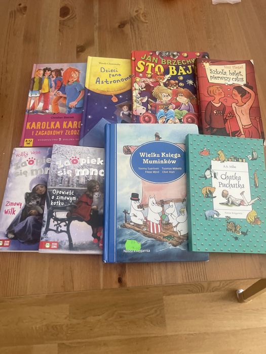 Pakiet książek dla dzieci Brzechwa Milne Chotomska Webb Bieniek