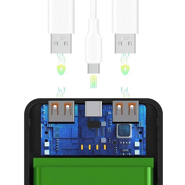 Powerbank Wozinsky Wpower WPBBK-2/10000mAh - czarny