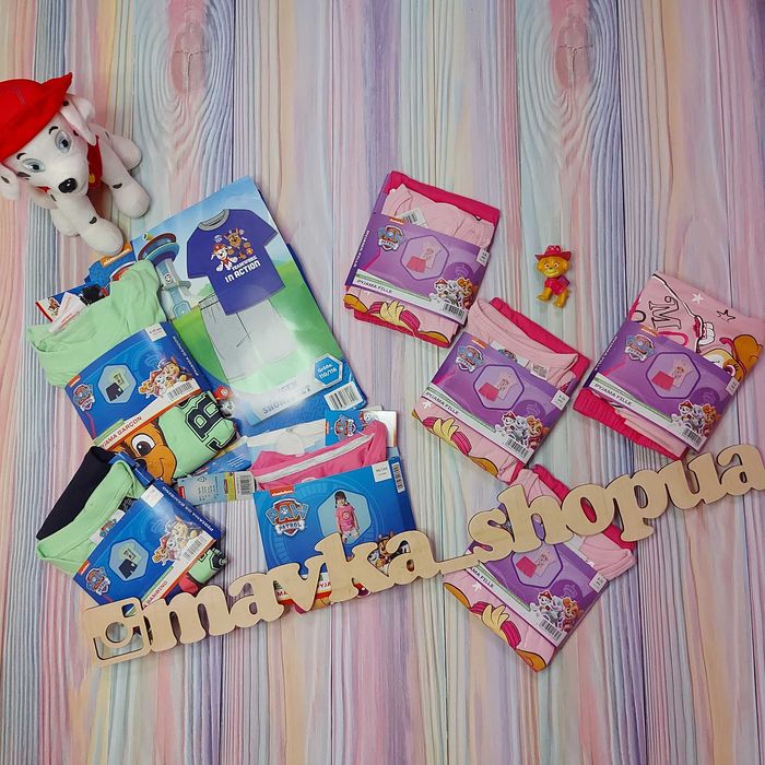 Щенячий патруль Paw patrol піжама шорти футболка літній костюм