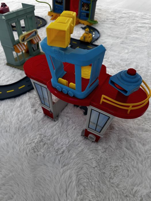 Ogromny zestaw Psi Patrol, baza , swiatynia malp, misja marshala, auta