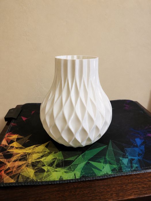 Vaso em espiral Branco
