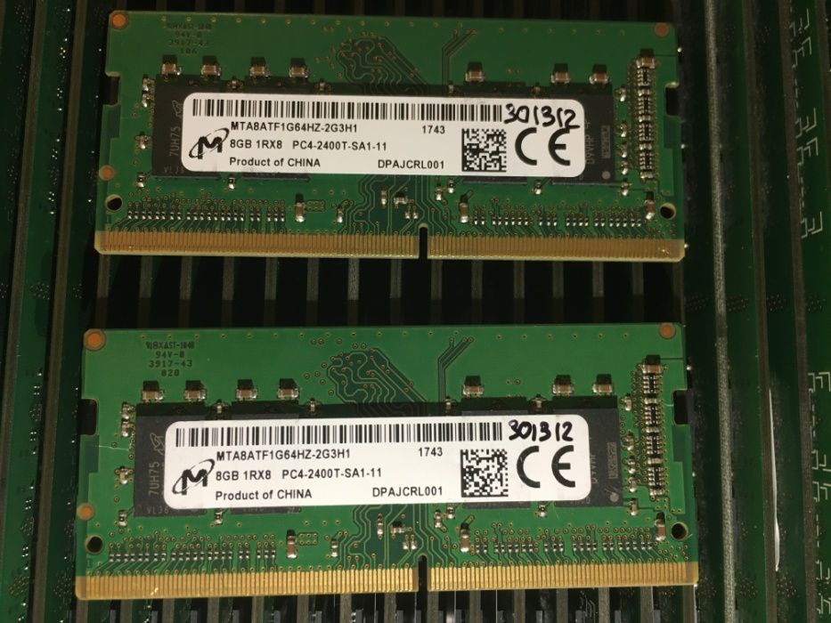 DDR4 8GB SO-DIMM 2133mHz 2400mHz 2666mHz 3200mHz - для ноутбука