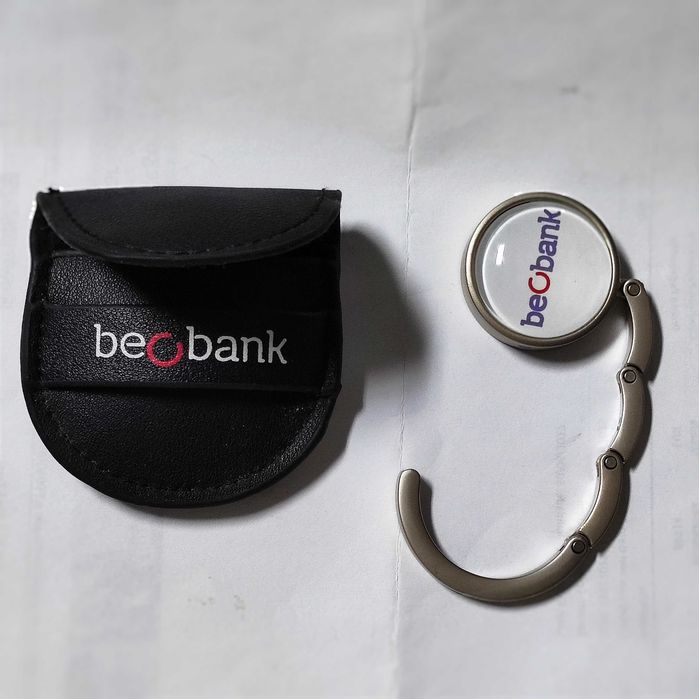 Acessório suporte carteira mala banco Beobank Bélgica