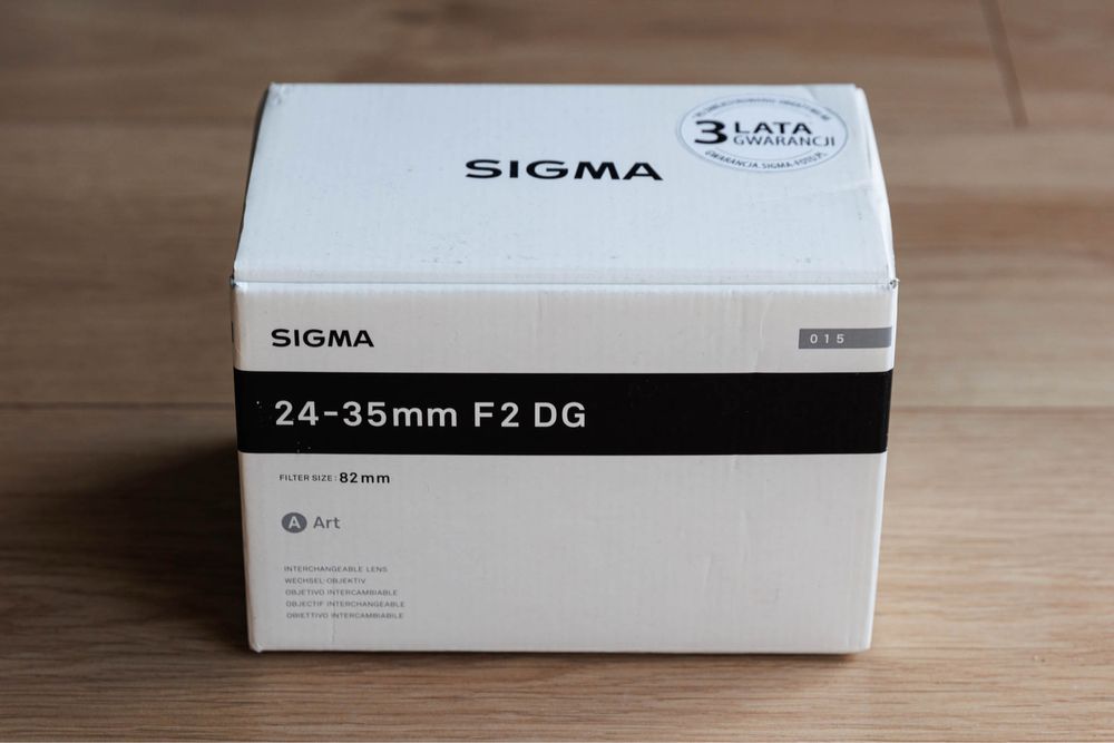 Sigma ART 24-35 F2 mocowanie Canon EF