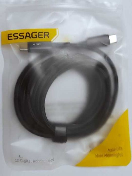 Кабель (2м)  для швидкої зарядки Essager  PD 100W