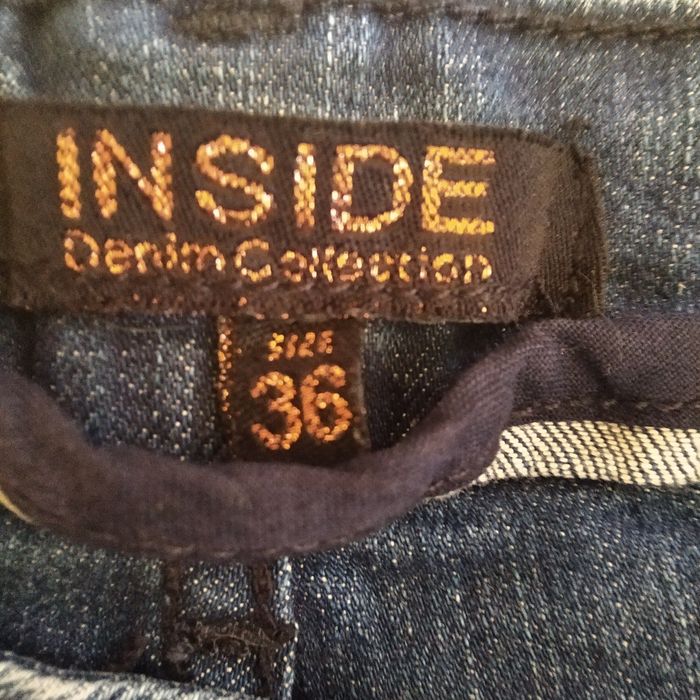 Spodnie damskie jeansy rozmiar S patchwork