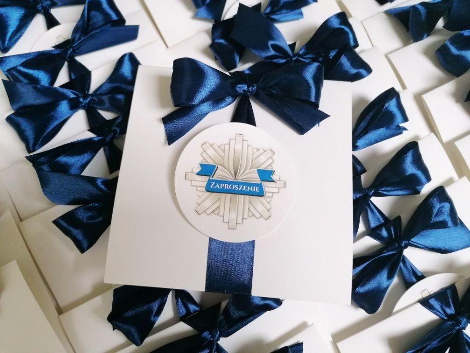 Zaproszenie na ślub z motywem policyjnym