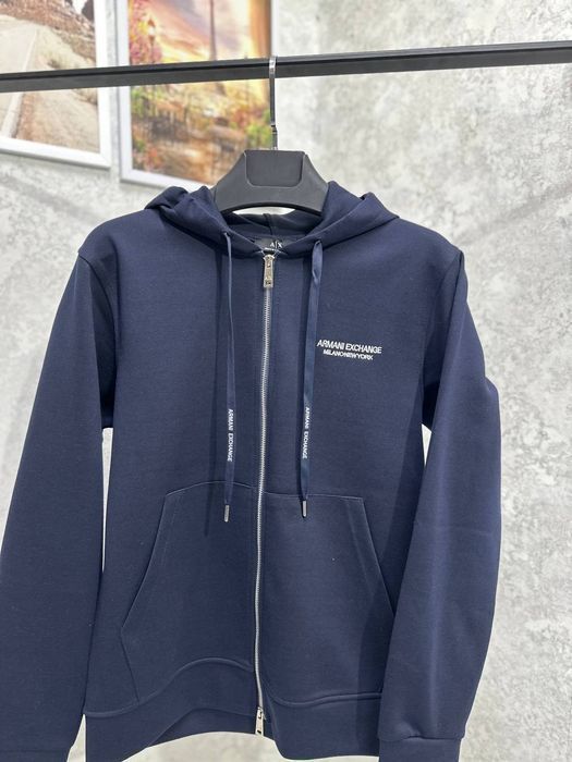 Чоловіча мужская Зип зіп худи худі кофта  Armani Exchange армані розмір  S-XXL