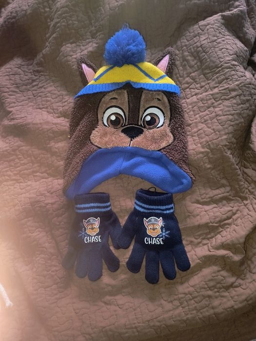 Czapka dziecięca czapeczka psi patrol i rękawiczki