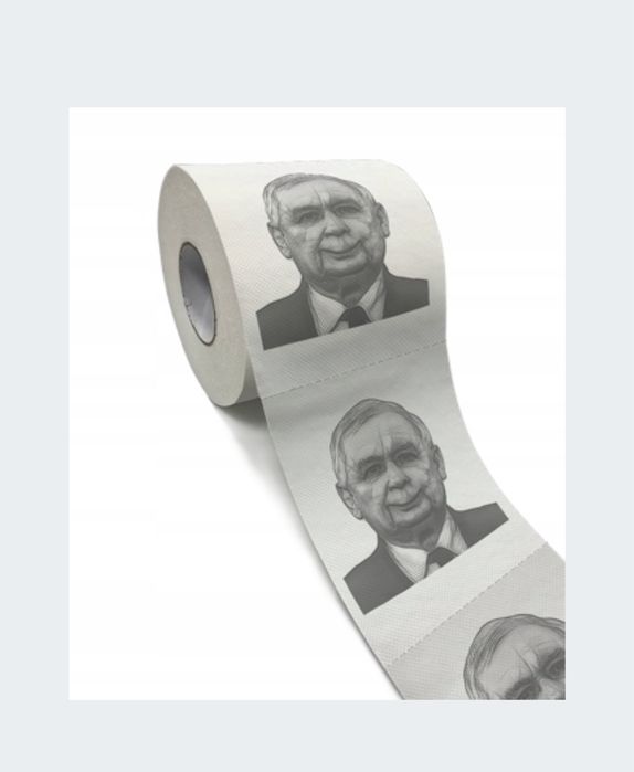 Papier Toletowy z wizerunkiem Slonca Narodu Jaraslowa Kaczynskiego