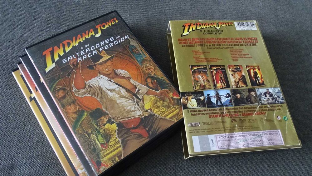 DVD PACK INDIANA JONES . 4 Filmes - Steven Spielberg