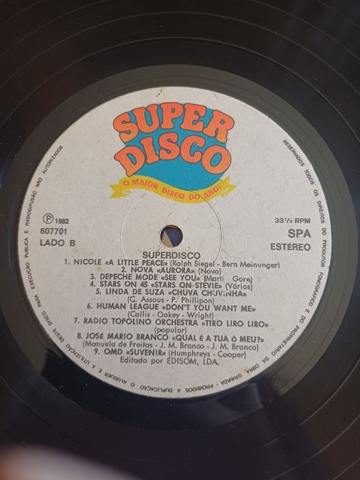Disco vinil: super disco do ano - 1982 compilação