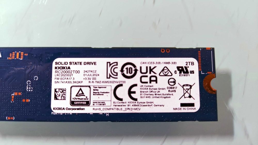 Dysk SSD 2 TB Kioxia