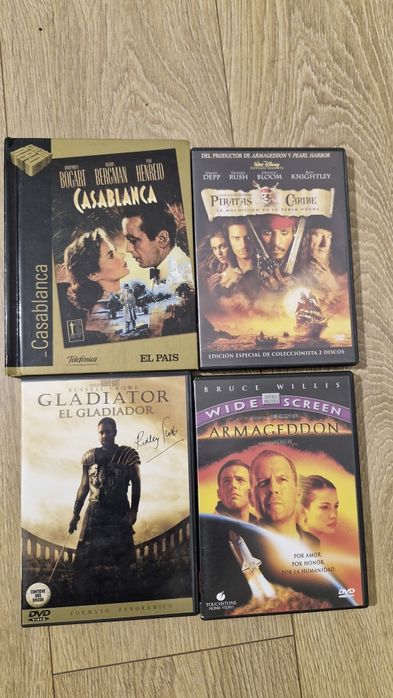 Filmes Espanhol/Inglês (2 € cada ou 12€ todos)