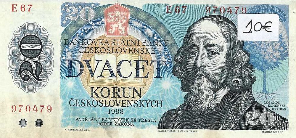 Notas antigas - Checoslováquia