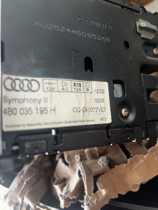 Radio a6 c5 od allroad 2,7 bt 2004 usa