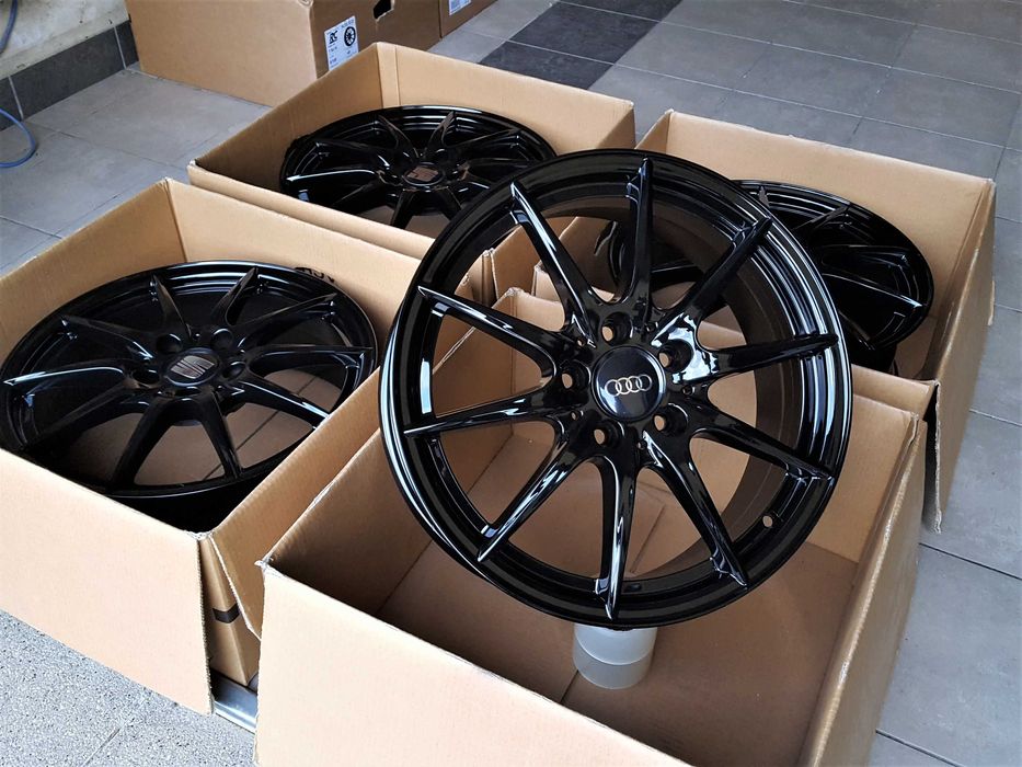 Alufelgi 17 5x112 Seat Leon Ateca Toledo Altea Audi A3 Czarne ! 261#