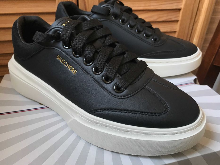 Жіночі кеди Skechers 185060 BLK 26 см 39 (9US) Чорні