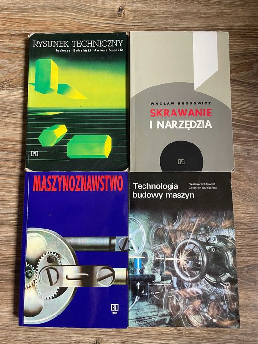 Zestaw klasycznych podręczników technicznych – budowa maszyn