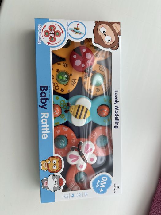 Дитячі брязкальця-спіннери на присосках 3шт.