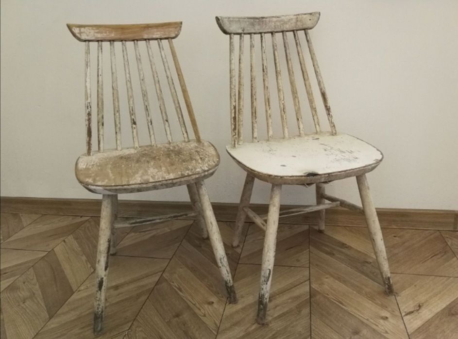 Krzesła patyczak drewniane 2 sztuki