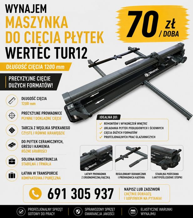 Wynajem zagęszczarka gruntu 80-400kg z przyczepką, młoty 3-42j i inne