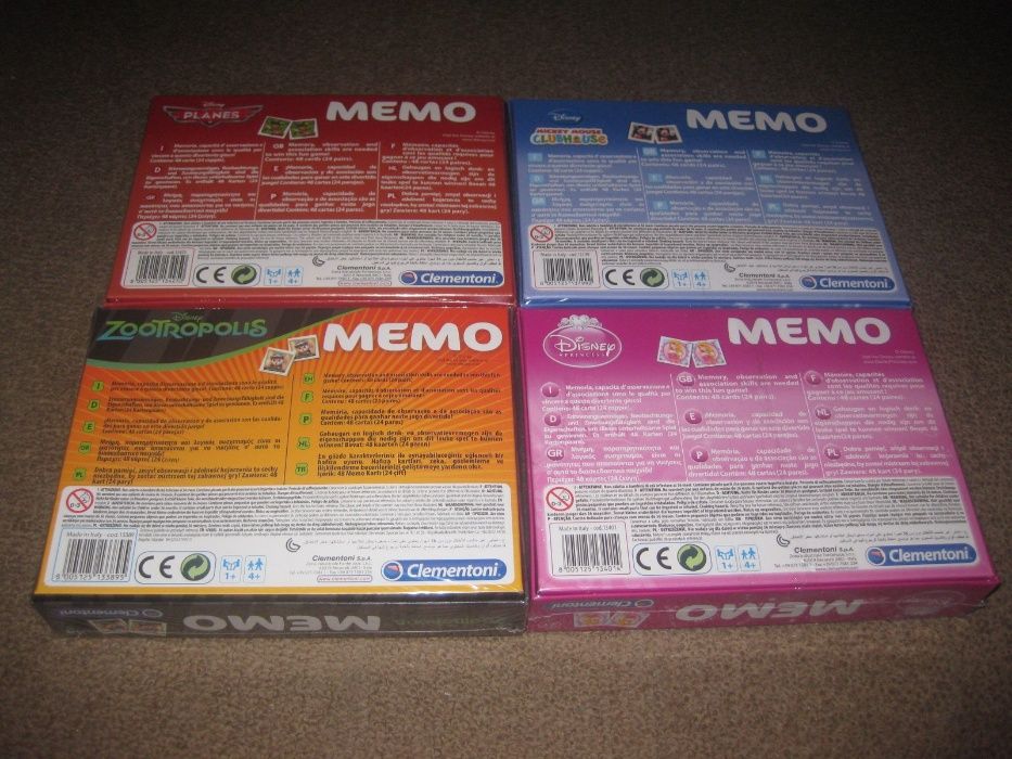 4 jogos da Memória da Disney/Novos e Embalados!