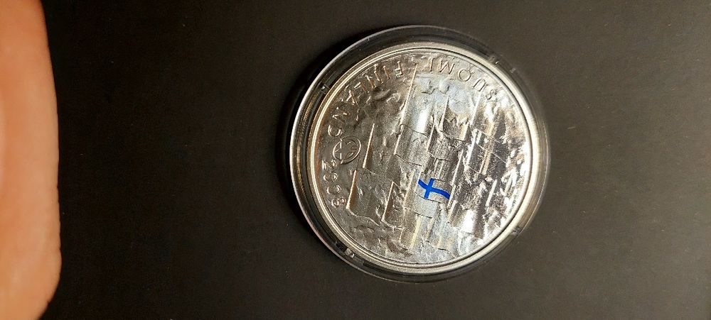 Moneta 10 Euro z Finlandii - srebro 925 - 25,5g. - stan menniczy