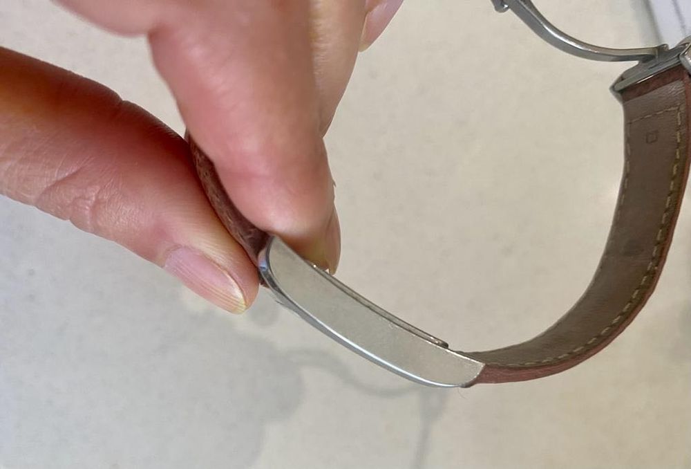 Vendo Relogio Baume & Mercier Hampton Feminino, couro deployer, safira