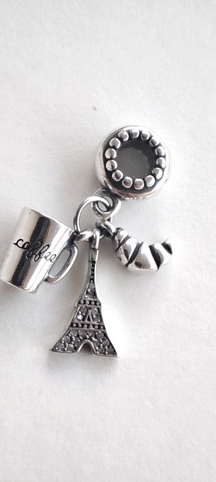 Berloques variados prata 925, compatível  com pulseiras Pandora