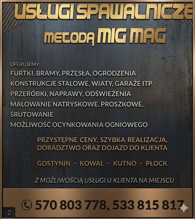 Usługi spawalnicze