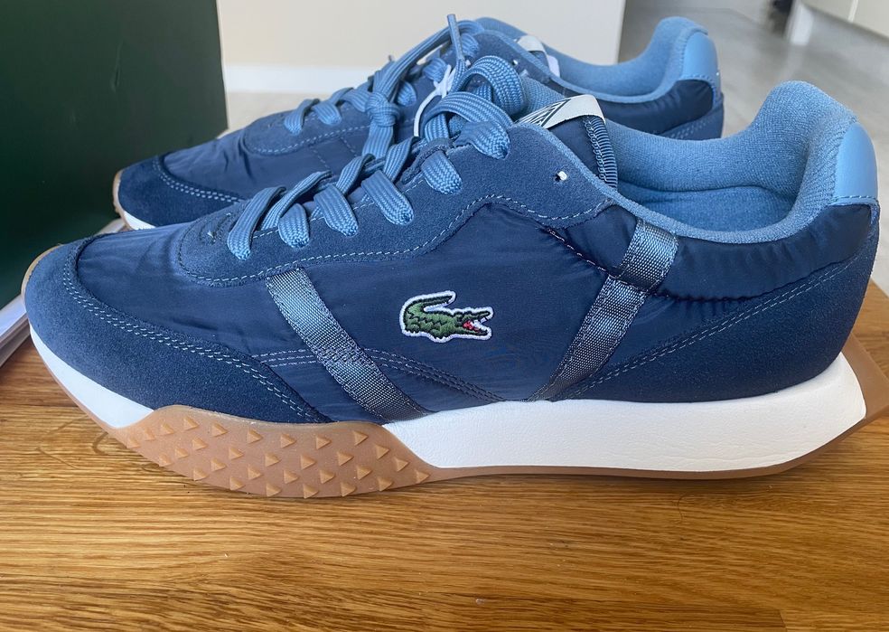 Lacoste-nowe granatowe sneakersy-wkładka 29.5 cm.