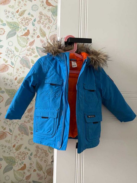 Zimowa kurtka sh500 parka Decathlon, r. 96-102 cm (3-4 lata)