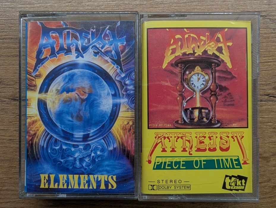 Atheist - Elements (Metal Mind) + Piece of Time (Takt Music) | Zestaw kaset audio death metal
