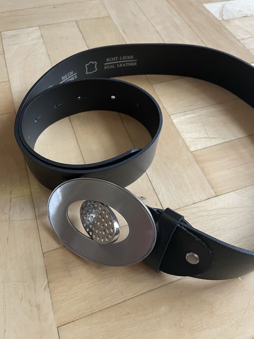 Pasek skórzany damski