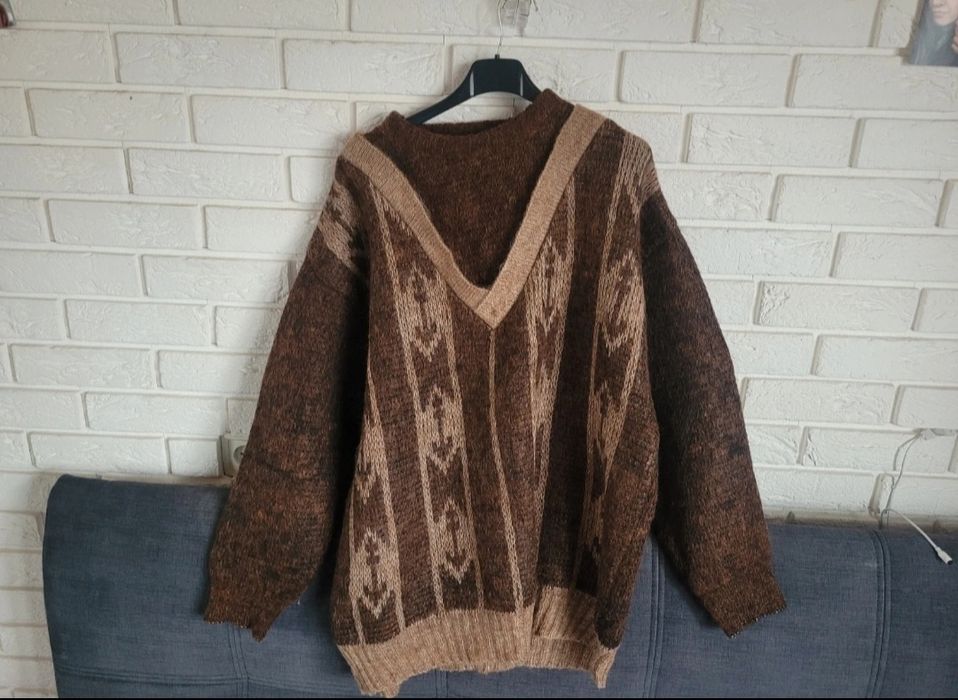 Męski, gruby sweter