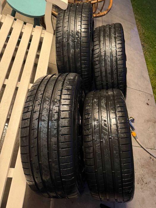 Alufelgi i opony 20" cali jak nowe 245/45/R20, dystanse 114,3* komplet