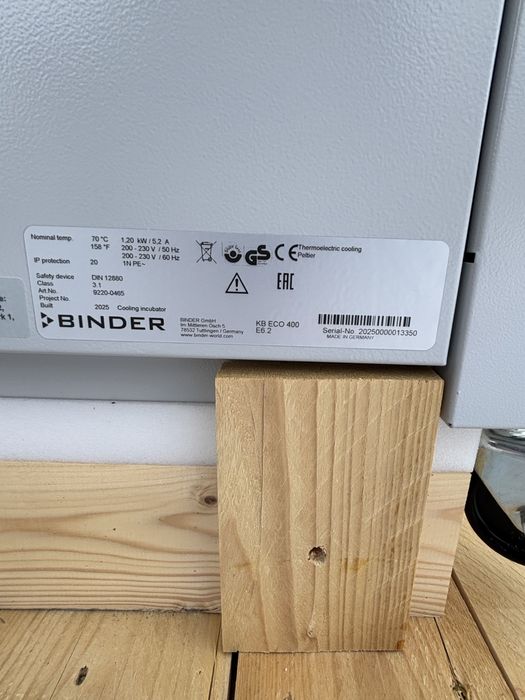 Inkubator z chłodeniem Binder KB eco 400
