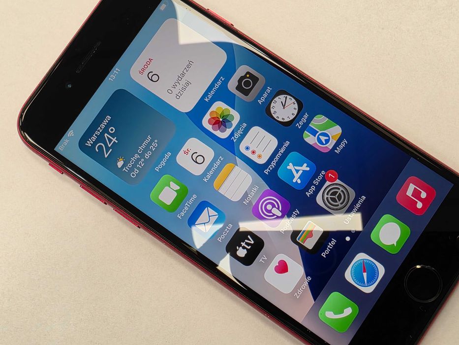 iPhone SE 2020 64GB/ Red/ BAT 76%/ Grade B/ charczy górny głośnik muzyczny/ czytaj opis