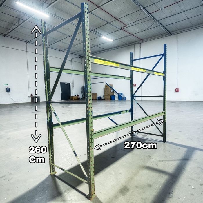 Regały magazynowe paletowe trawersy dwuteownik