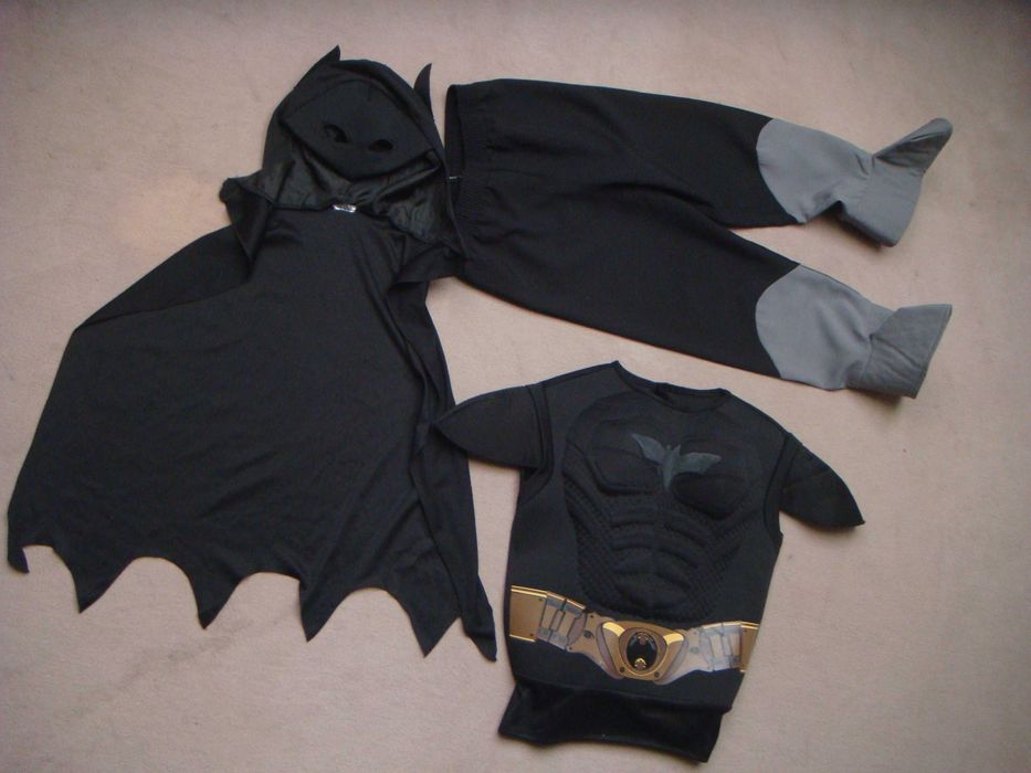 strój przebranie superman batman efekt super mięśni + maska 110 / 116