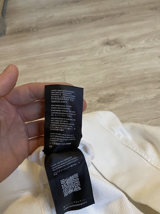 Balenciaga bluza damska beżowa/ecru logo