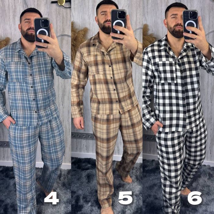 ‼️Піжама фланелева. Бавовна. ОПТ та роздріб. Розм: М/Л, Л/ХЛ, ХЛ/ХХЛ