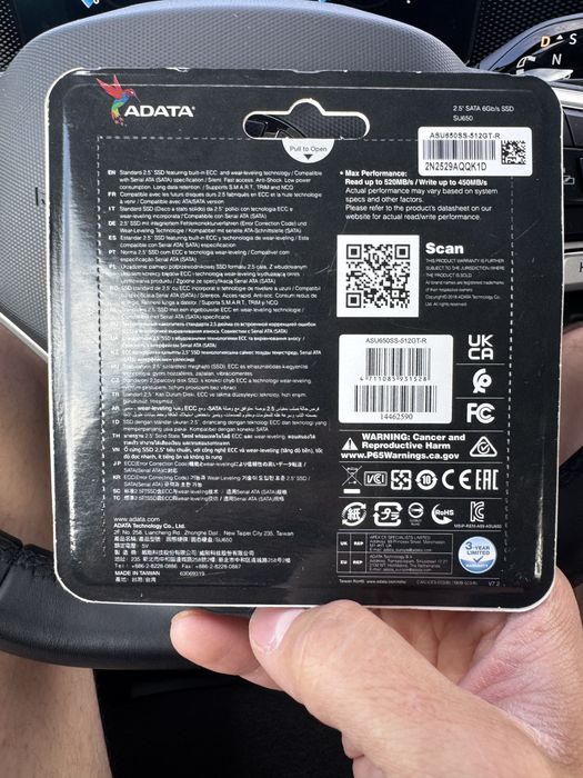 Nowy dysk SSD ADATA SU650