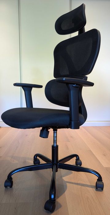 Cadeira de Escritório Ergonómica Kerdom KD9070 com Apoio Lombar e Apoio de Cabeça