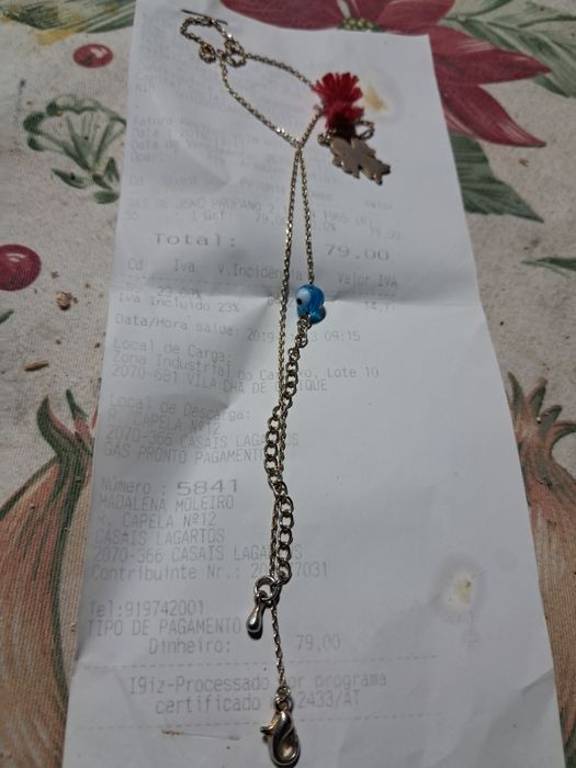 Fio da sorte dourado