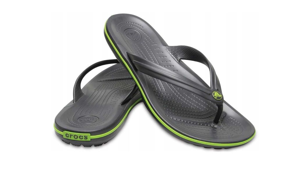 NOWE Klapki JAPONKI CROCS męskie damskie unisex na basen GRAFIT 37/38