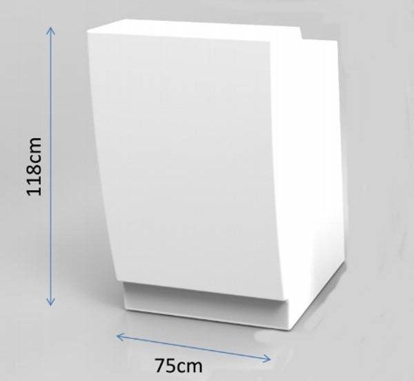 Balcão recepção exterior