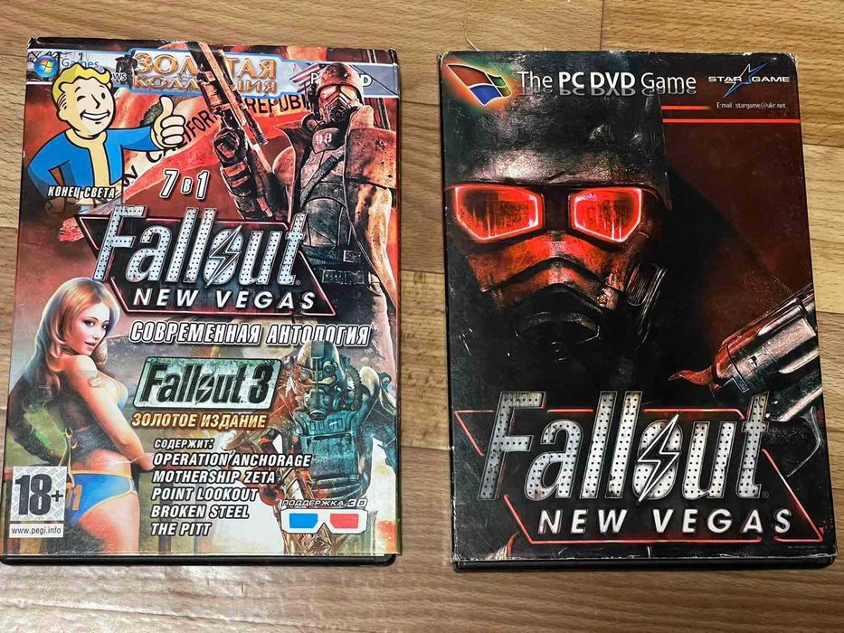 Fallout new Vegas PC DVD - комплект из 2 дисков