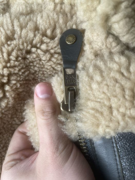 Schott NYC kurtka pilotka B-3 (aviator) shearling – skóra – rozmiar M